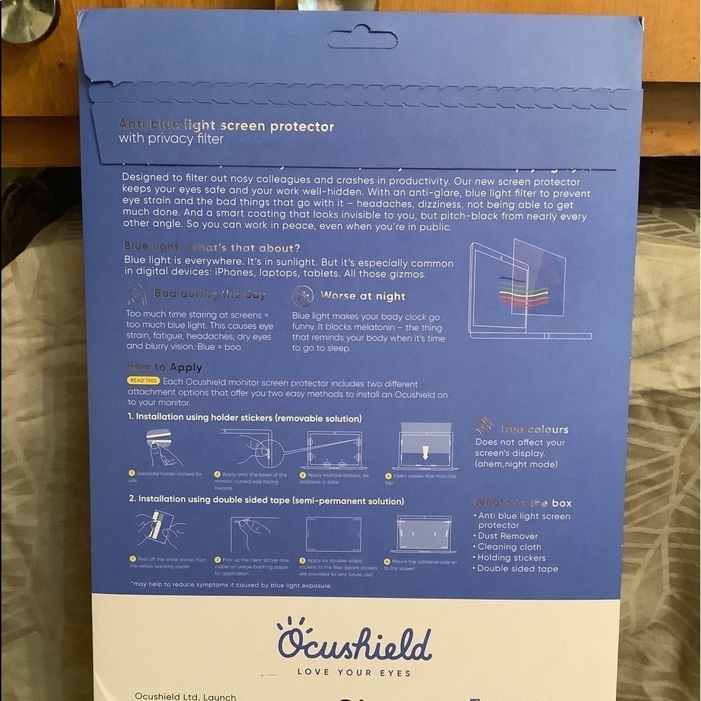 Ocushield Anti Blue Light Screen Protector With Privacy Filter For MacBook Air13 - Picture 4 of 8